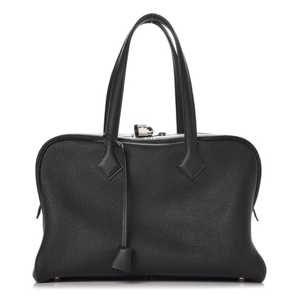 Hermes Taurillon Clemence Victoria II 35 Black 1 of 11