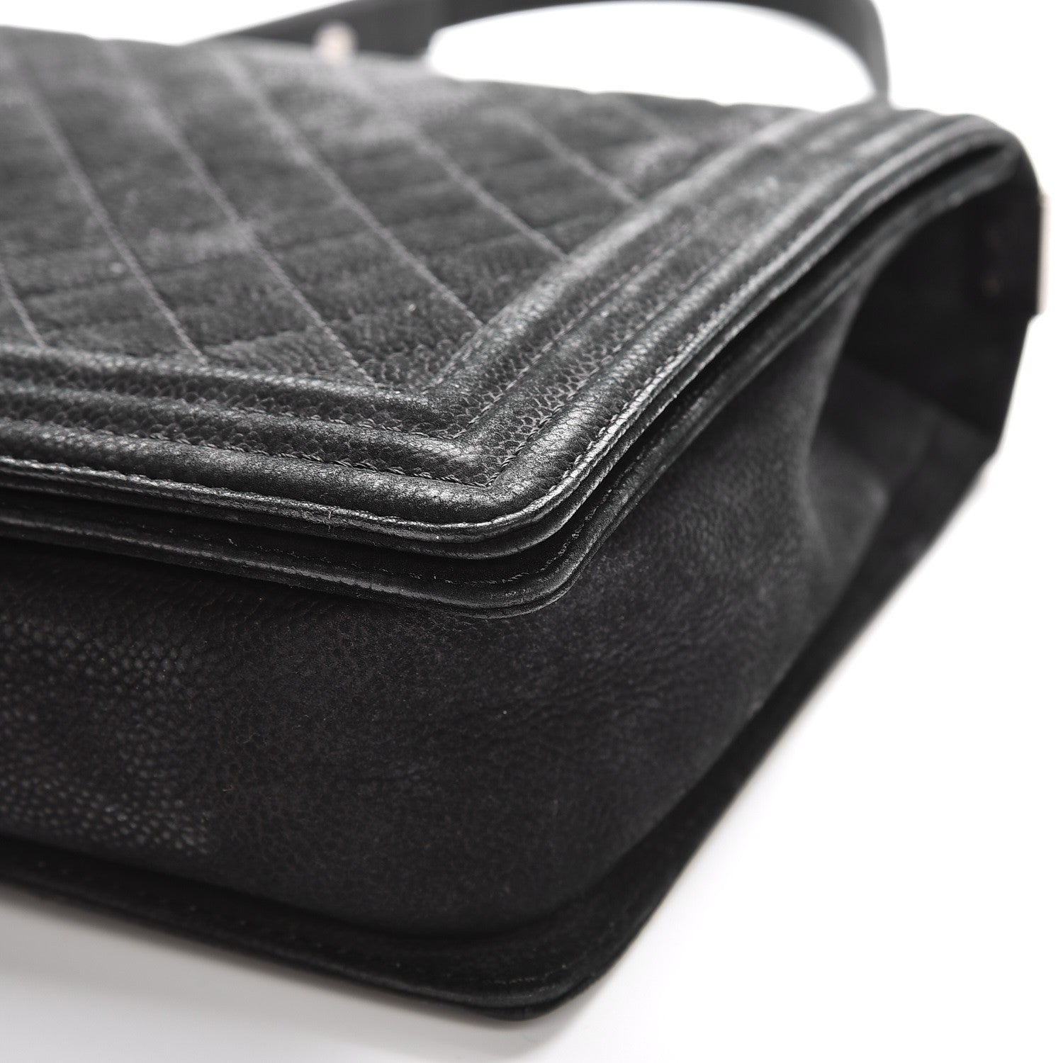 Chanel Iridescent Caviar Quilted Large Boy Flap Black 14 of 16
