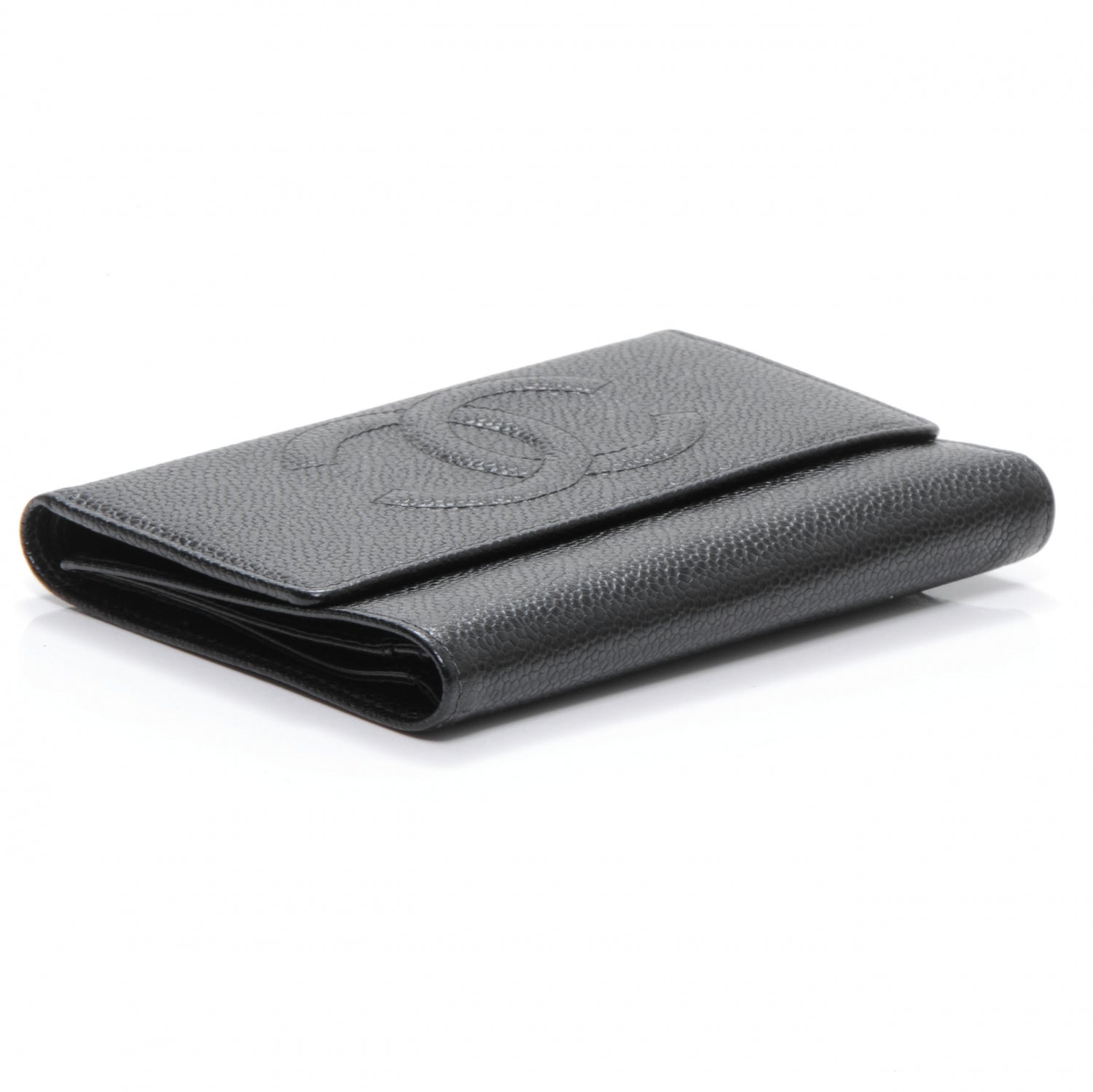 Chanel Caviar CC Flap Wallet Black 4 of 7