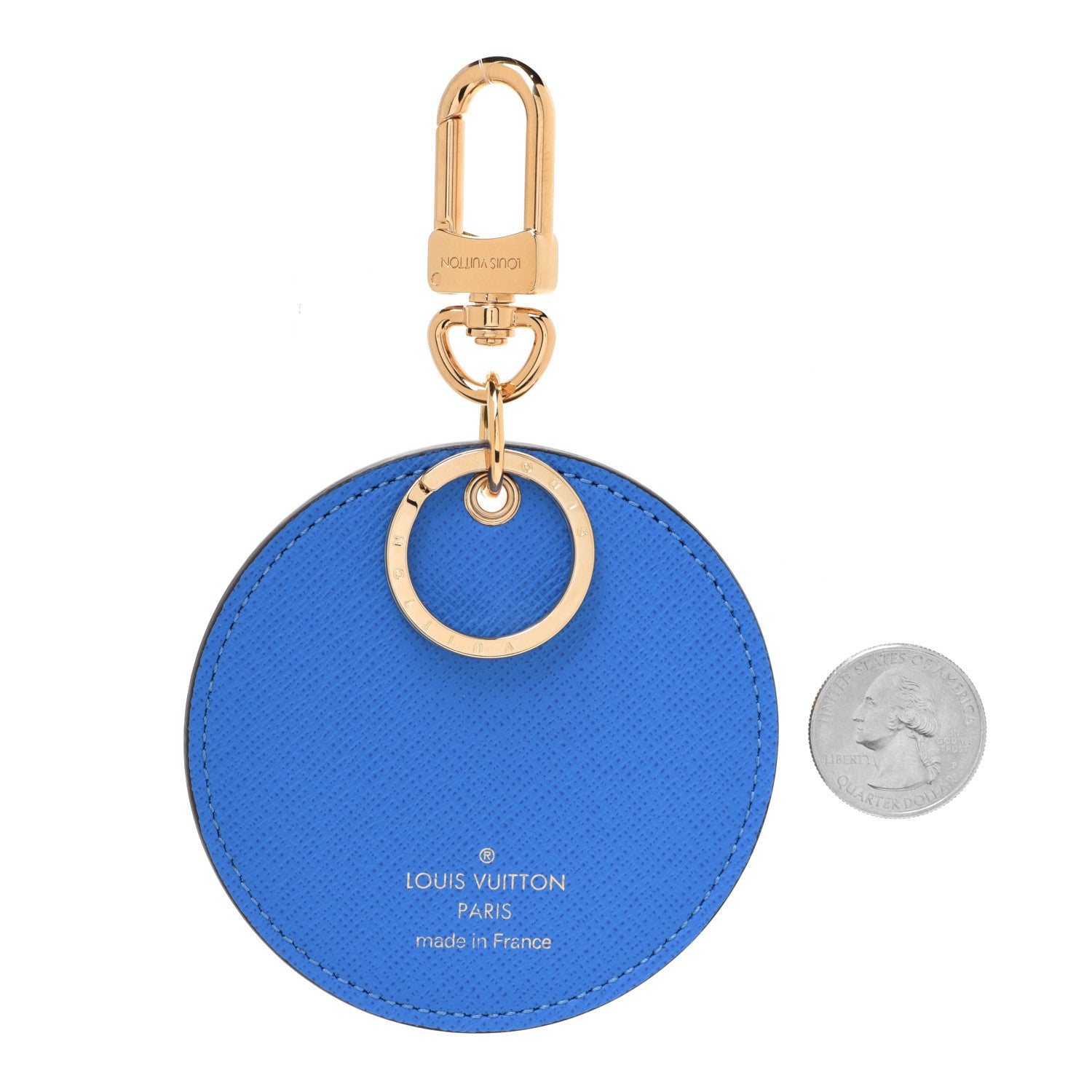 Louis Vuitton Monogram 2019 Christmas Animation Venice Bag Charm Key Ring Blue 2 of 4