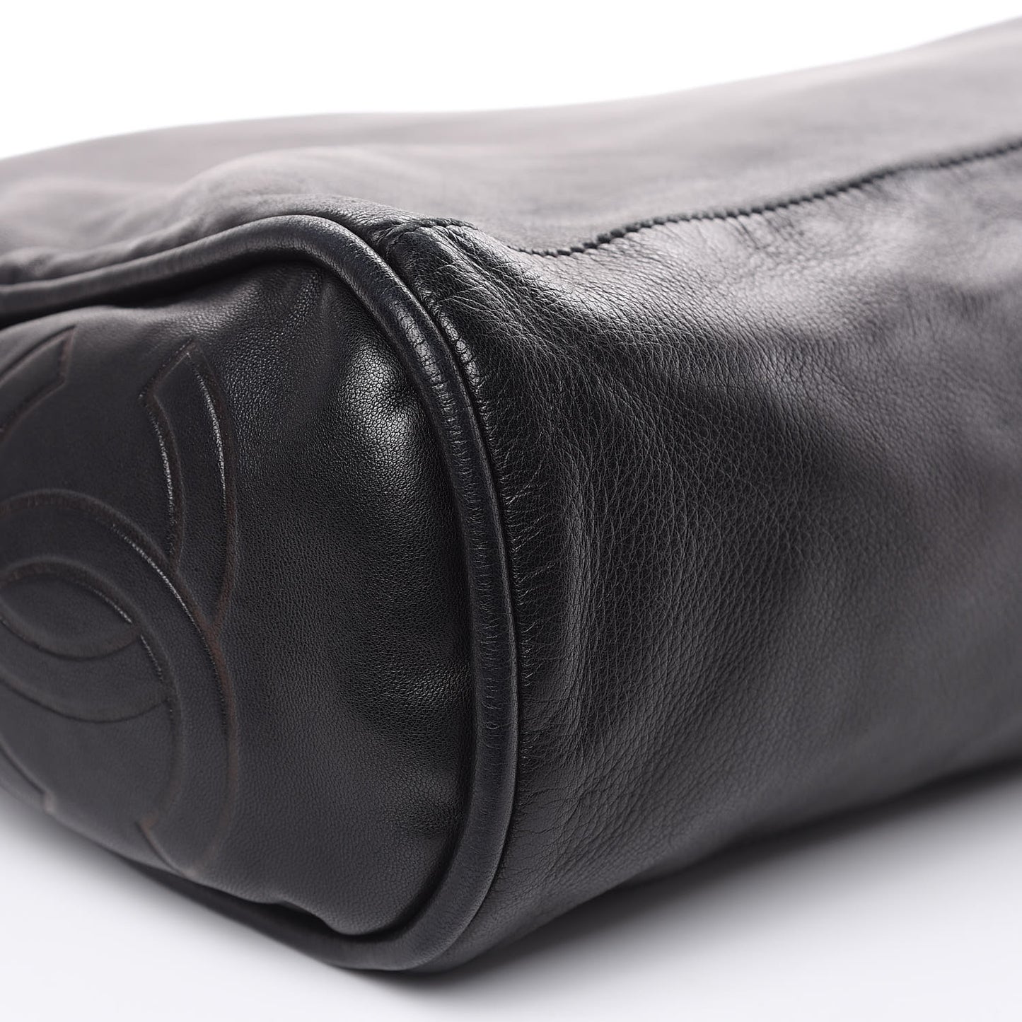 Lambskin Large Ultimate Soft Tote Black