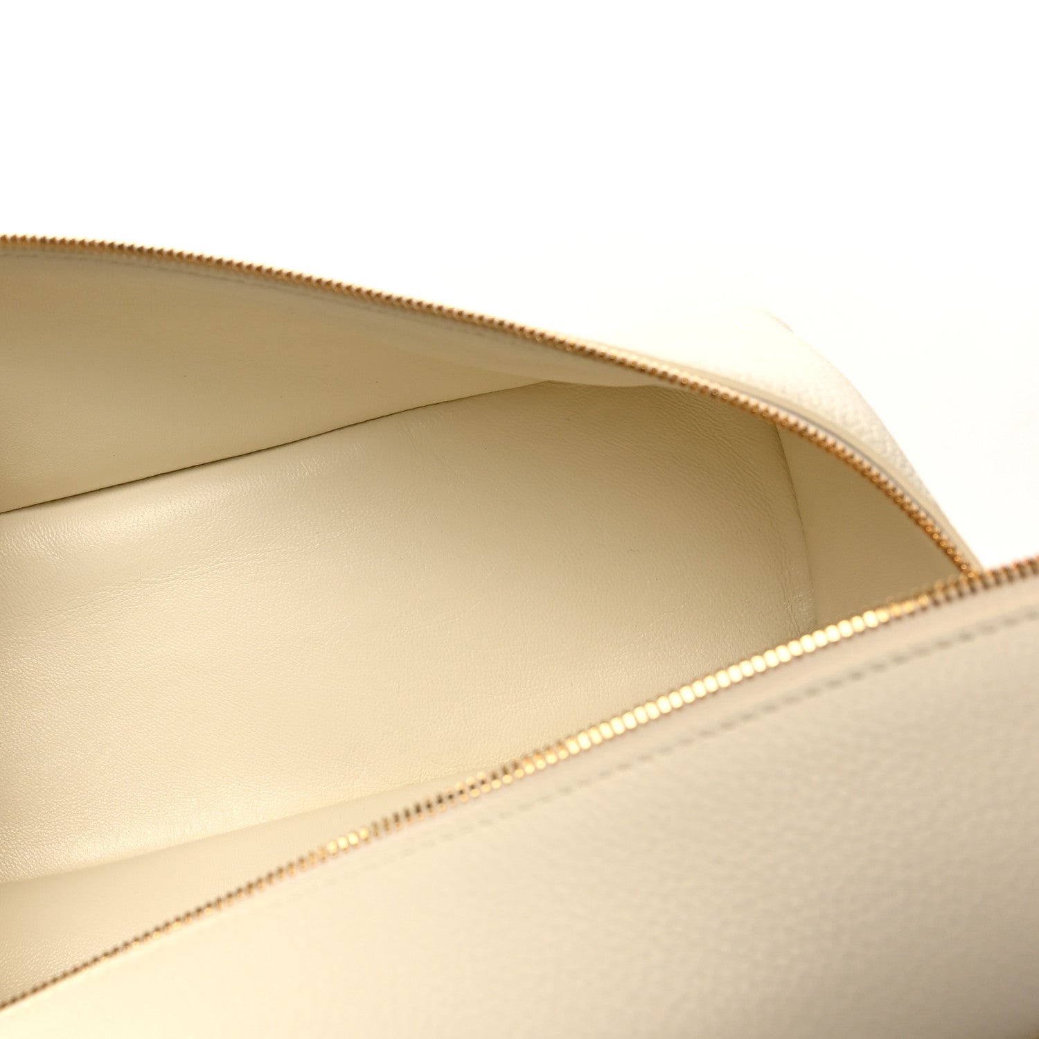 Loro Piana Grained Calfskin L27 Extra Pocket Pouch Whisper White 5 of 9