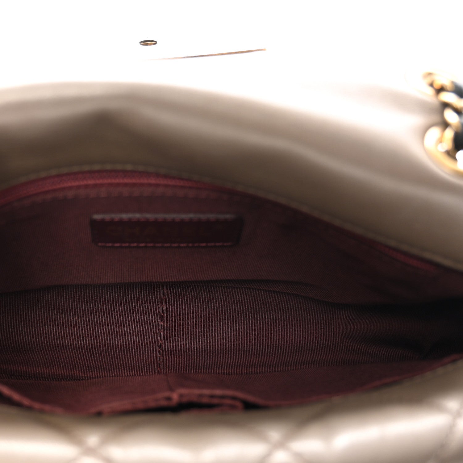 Chanel Lambskin Quilted Tri-Color Small Double Flap Black Taupe Brown 5 of 10