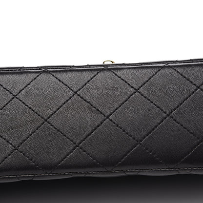 Chanel Lambskin Quilted Medium Double Flap Black 11 of 15