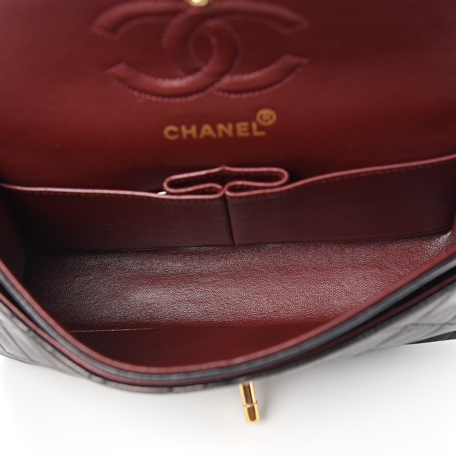 Chanel Lambskin Quilted Small Double Flap Black 7 of 13