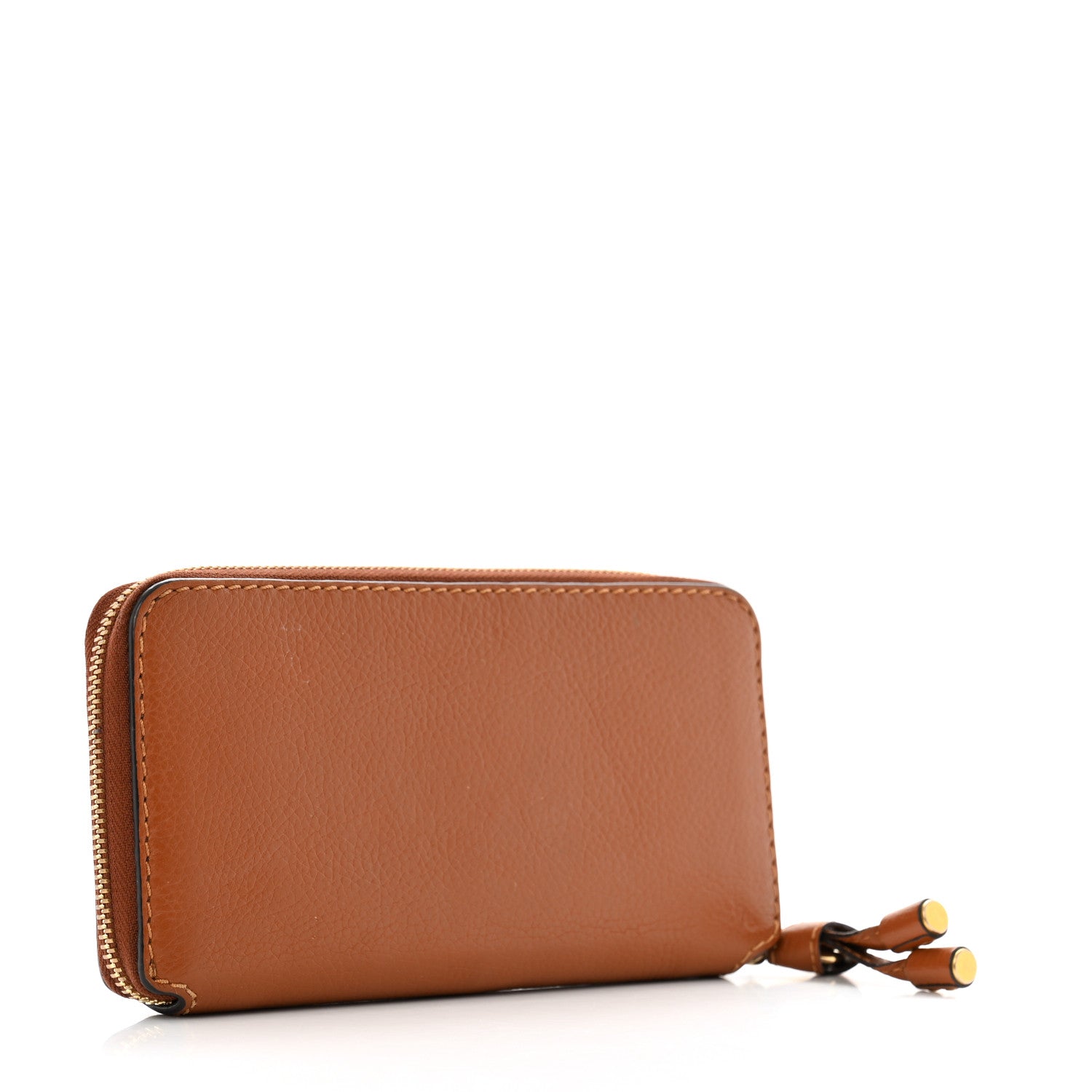 Chloe Grained Calfskin Marcie Long Zip Around Wallet Tan 3 of 11