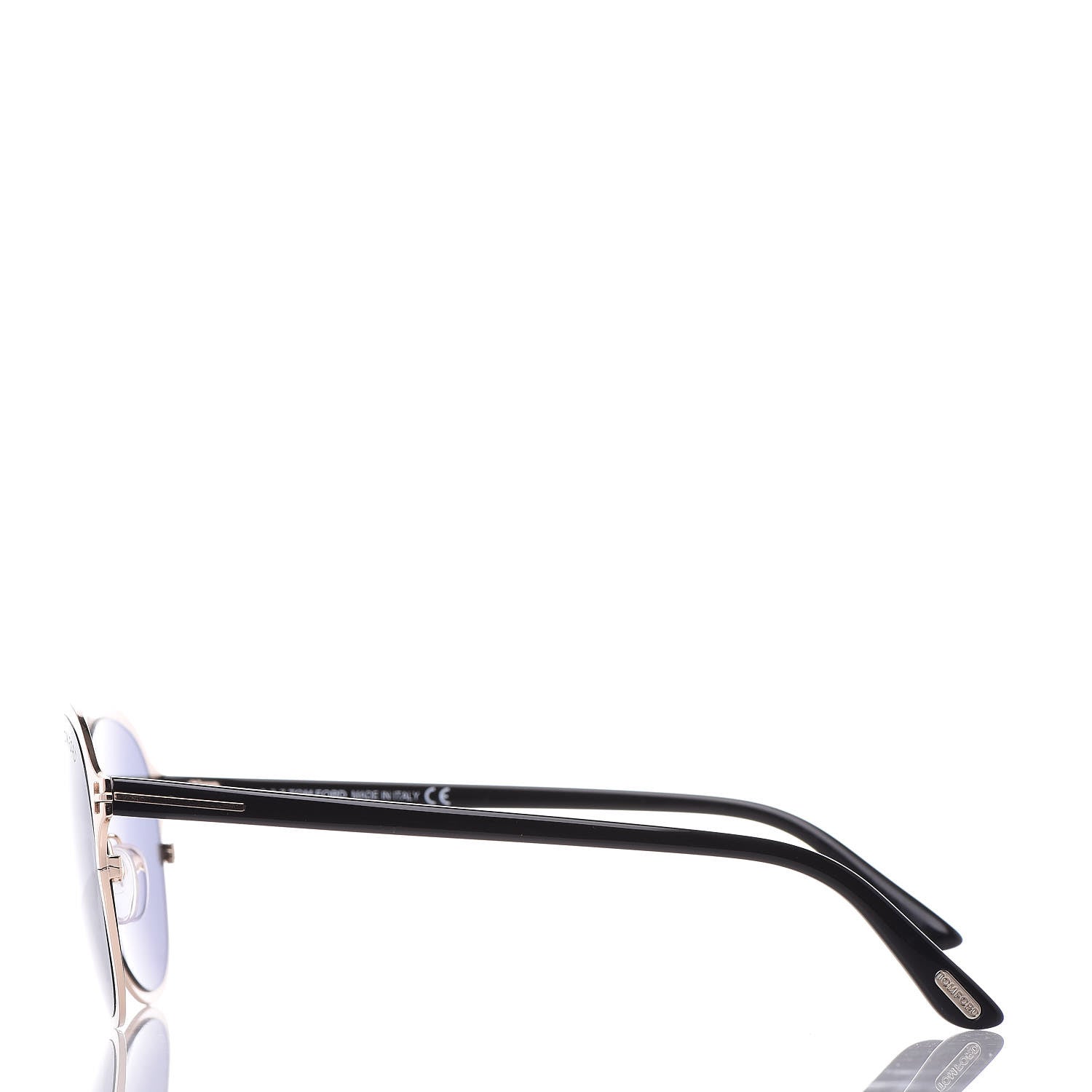 Tom Ford Bradburry Aviator Sunglasses TF525 Shiny Rose Gold Smoke 3 of 6