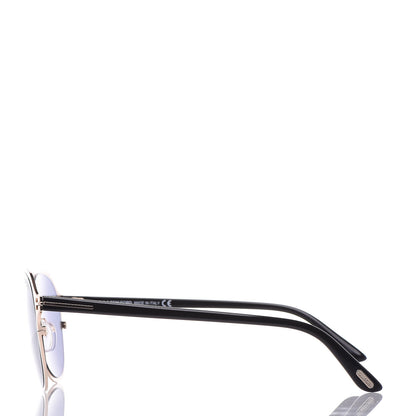 Tom Ford Bradburry Aviator Sunglasses TF525 Shiny Rose Gold Smoke 3 of 6