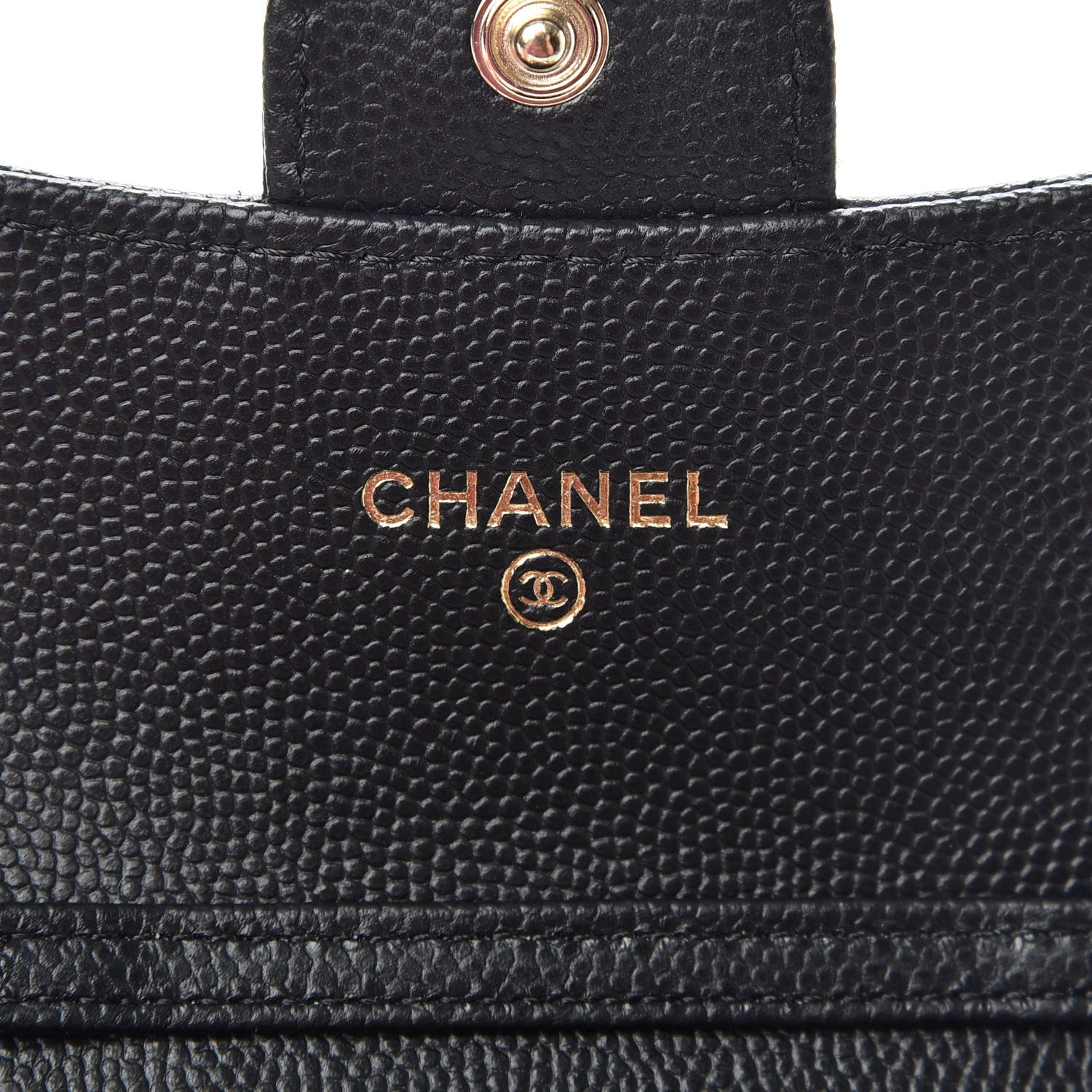 Chanel Caviar Quilted Flap Card Holder On Chain Black 6 of 9