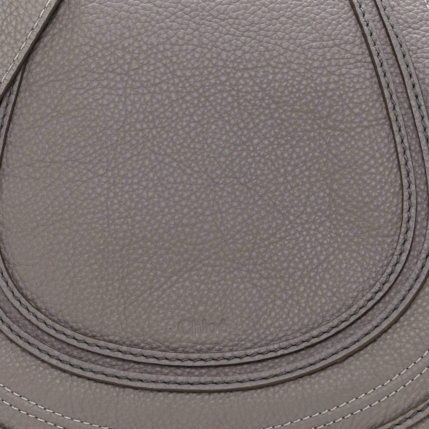 Calfskin Medium Marcie Round Crossbody Bag Cashmere Grey