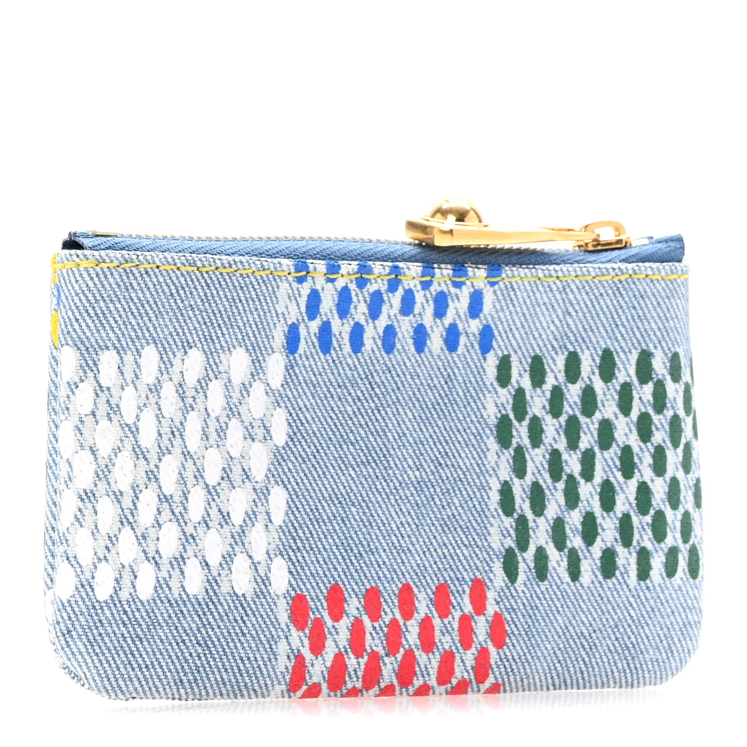 Louis Vuitton Damier Denim Key Pouch Multicolor 3 of 7