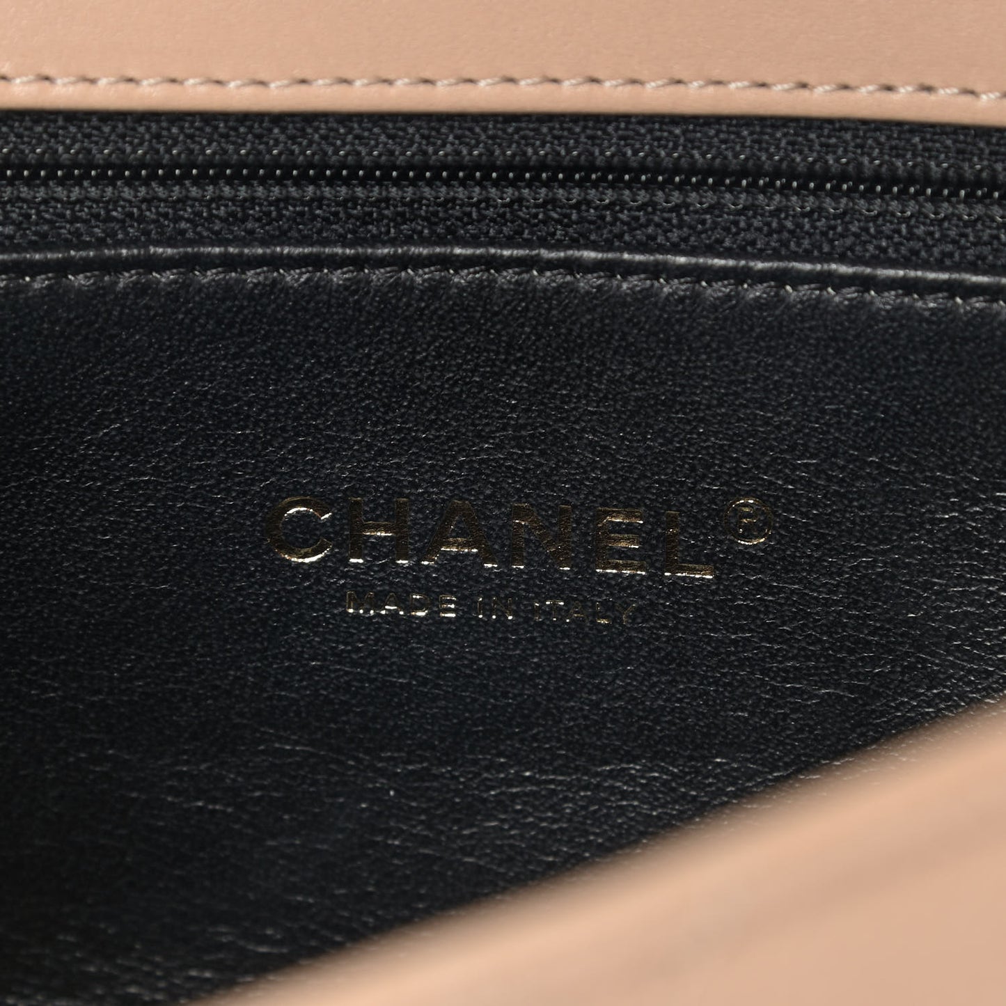 Caviar Quilted Small CC Filigree Flap Beige Black