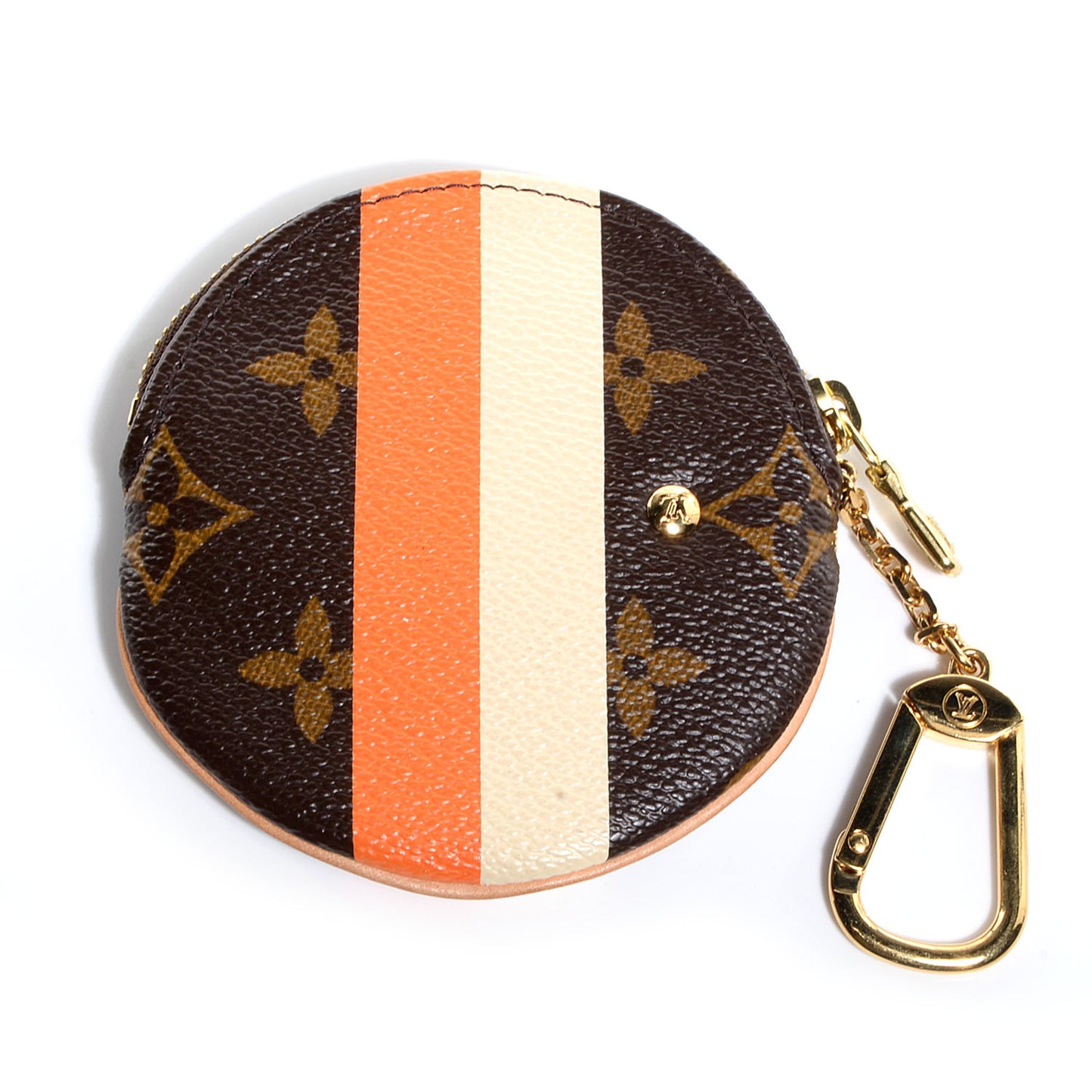 Monogram Groom Round Coin Purse