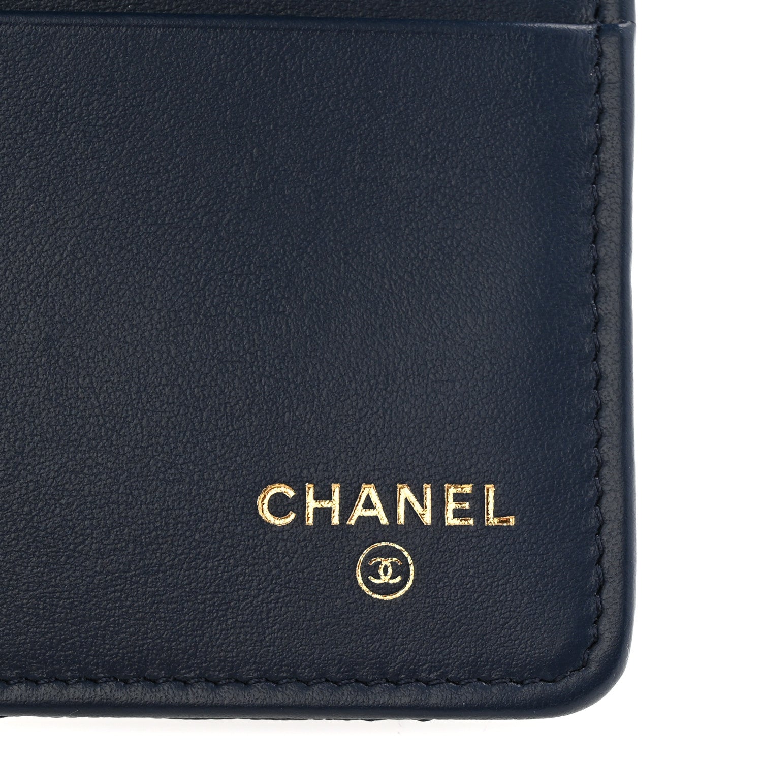 Chanel Shiny Caviar Quilted Vertical Long Zip French Wallet Wallet Navy 6 of 8
