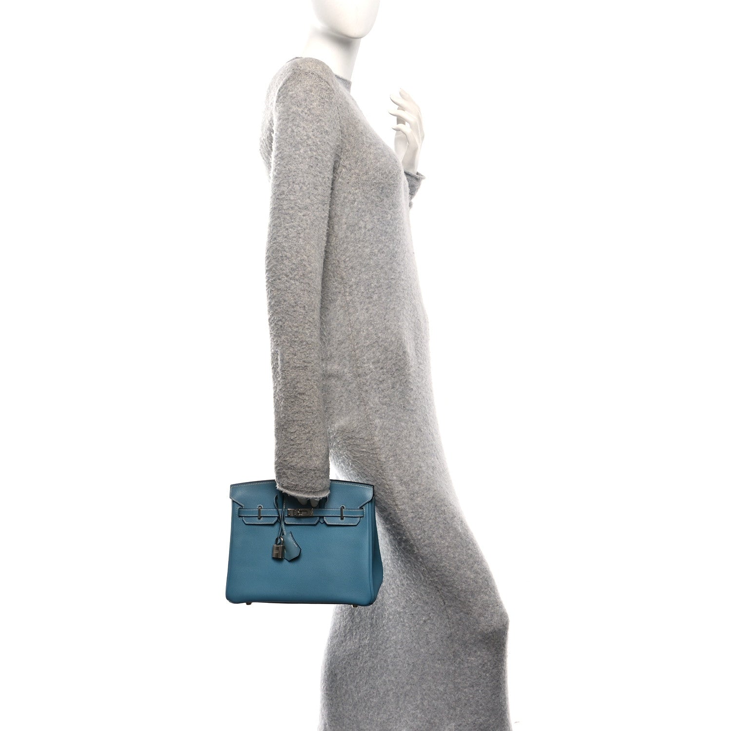 Hermes Epsom Birkin 25 Bleu Jean 2 of 11