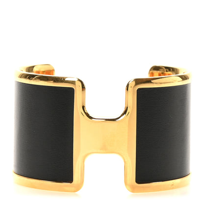 Hermes Box Olympe Cuff Bracelet Black 1 of 4