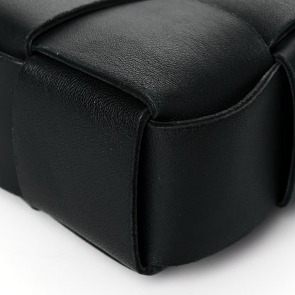 Bottega Veneta Lambskin Maxi Intrecciato Cassette Messenger Black 9 of 15