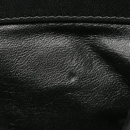 Chanel Lambskin Quilted Large Flap Cosmetic Case Black 14 of 20