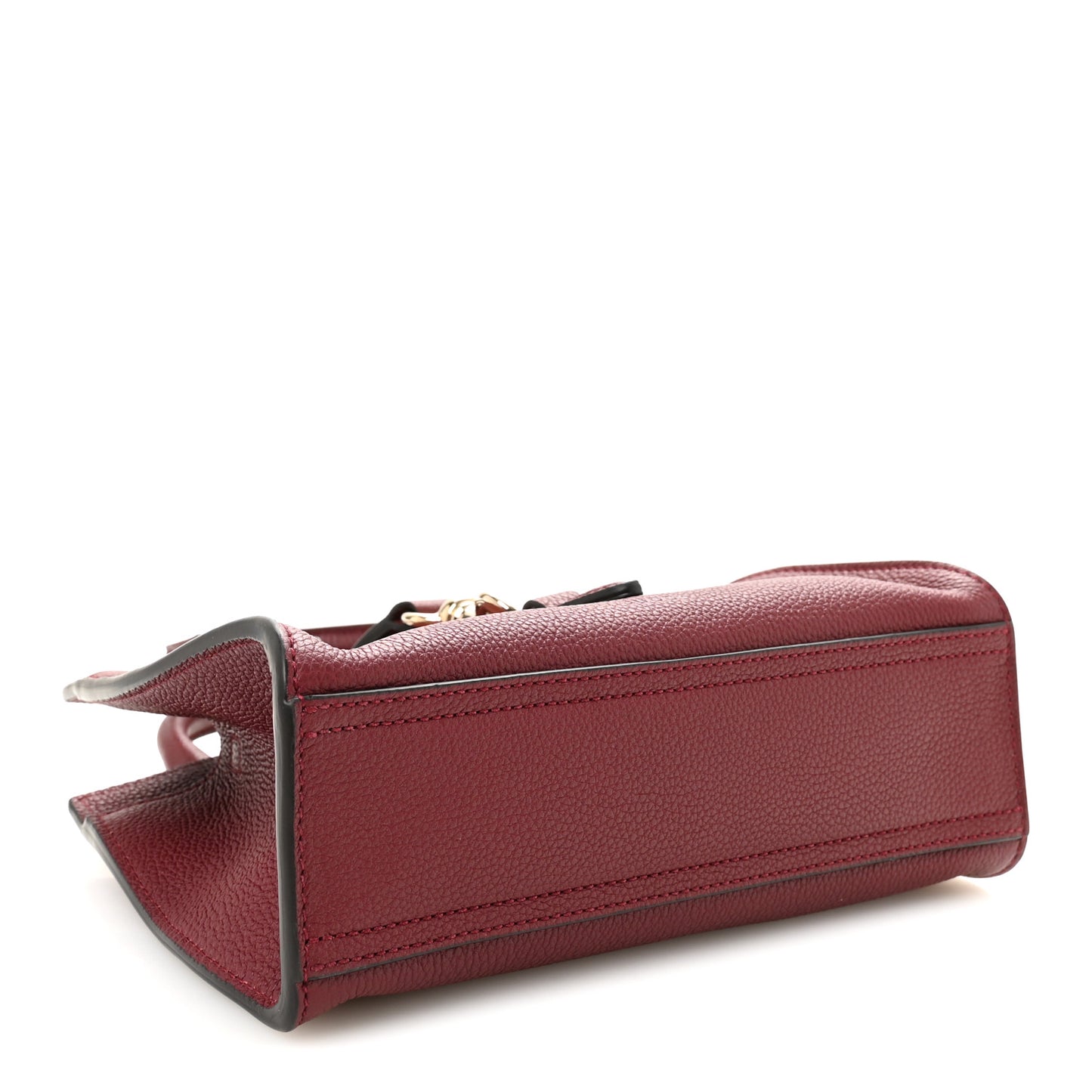 Pebbled Calfskin Small Jackie Tote Ancora Red