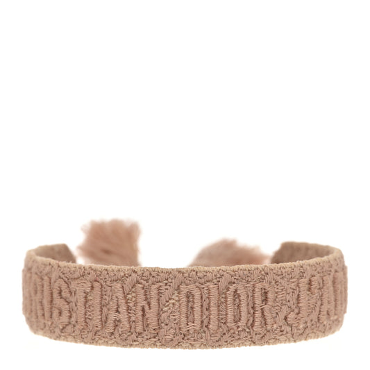 Woven Cotton J'Adior Friendship Bracelet Set Pink