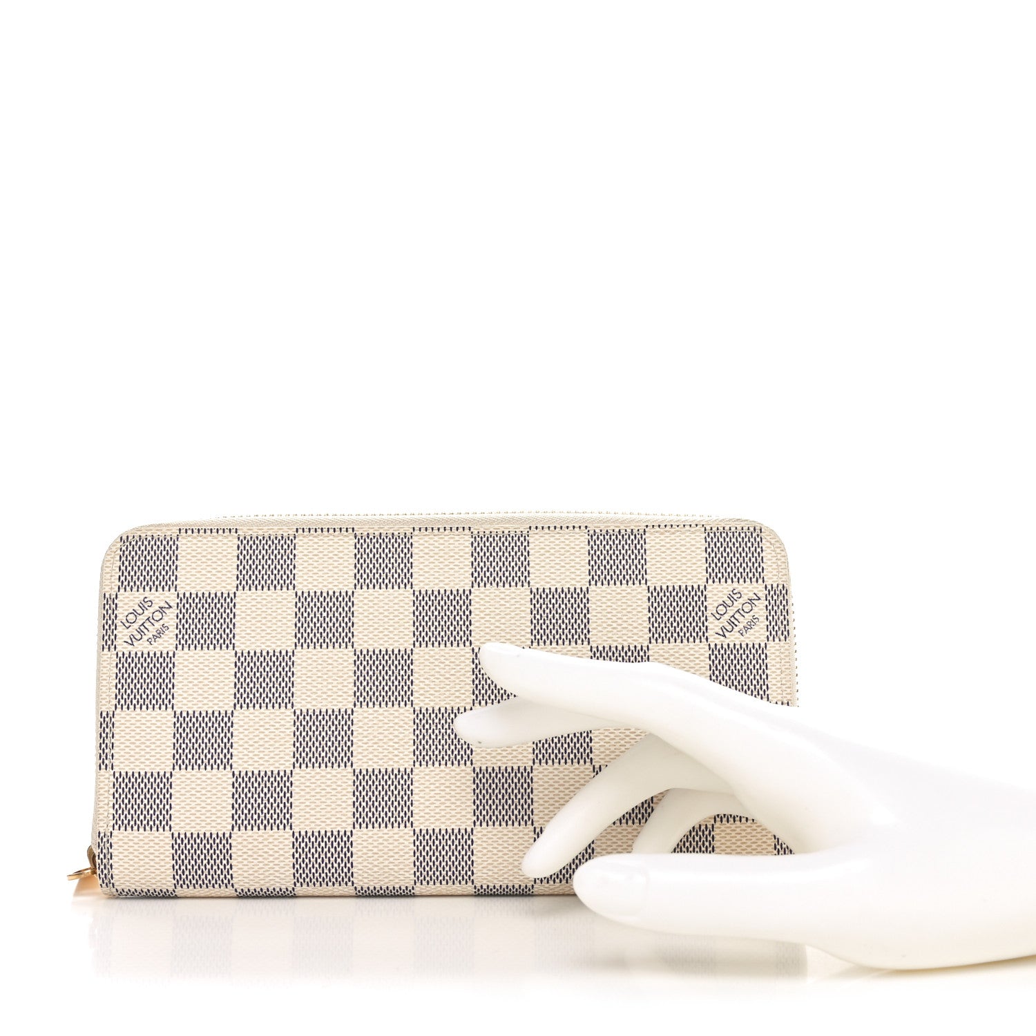Louis Vuitton Damier Azur Zippy Wallet 2 of 10