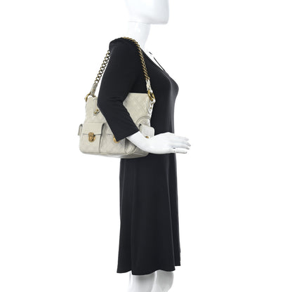 Marc Jacobs Calfskin Quilted Multipocket Hobo Milk 2 of 18