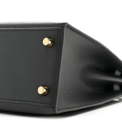 Hermes Epsom Kelly Sellier 25 Black 9 of 10
