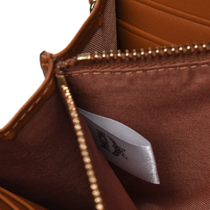 MCM Visetos Large Patricia Wallet On Chain Cognac 6 of 10