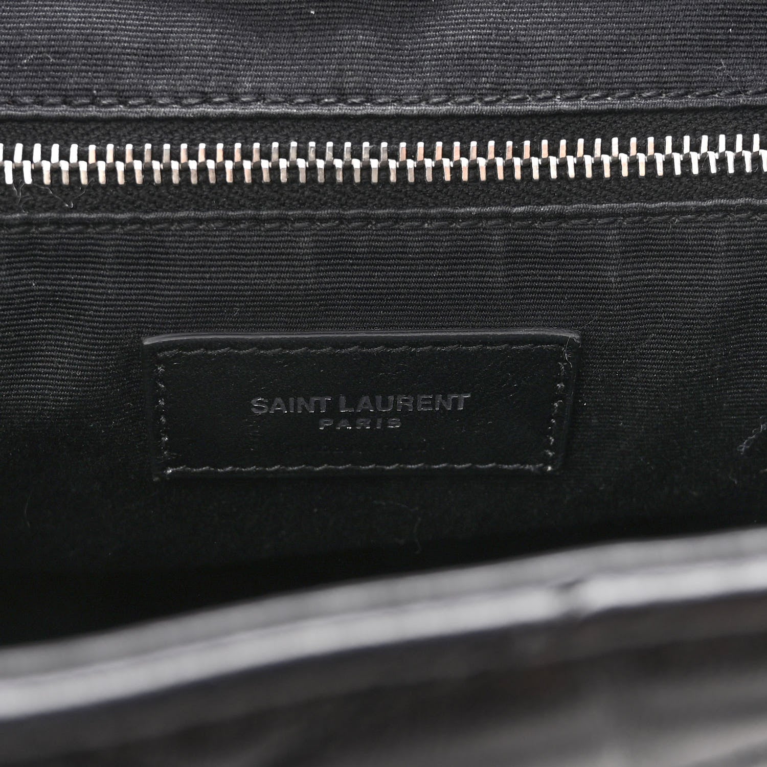 Saint Laurent Calfskin Y Quilted Monogram Small Loulou Backpack Black 6 of 10