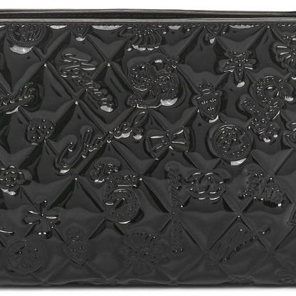 Chanel Patent Calfskin Lucky Symbols Pochette Black 8 of 11