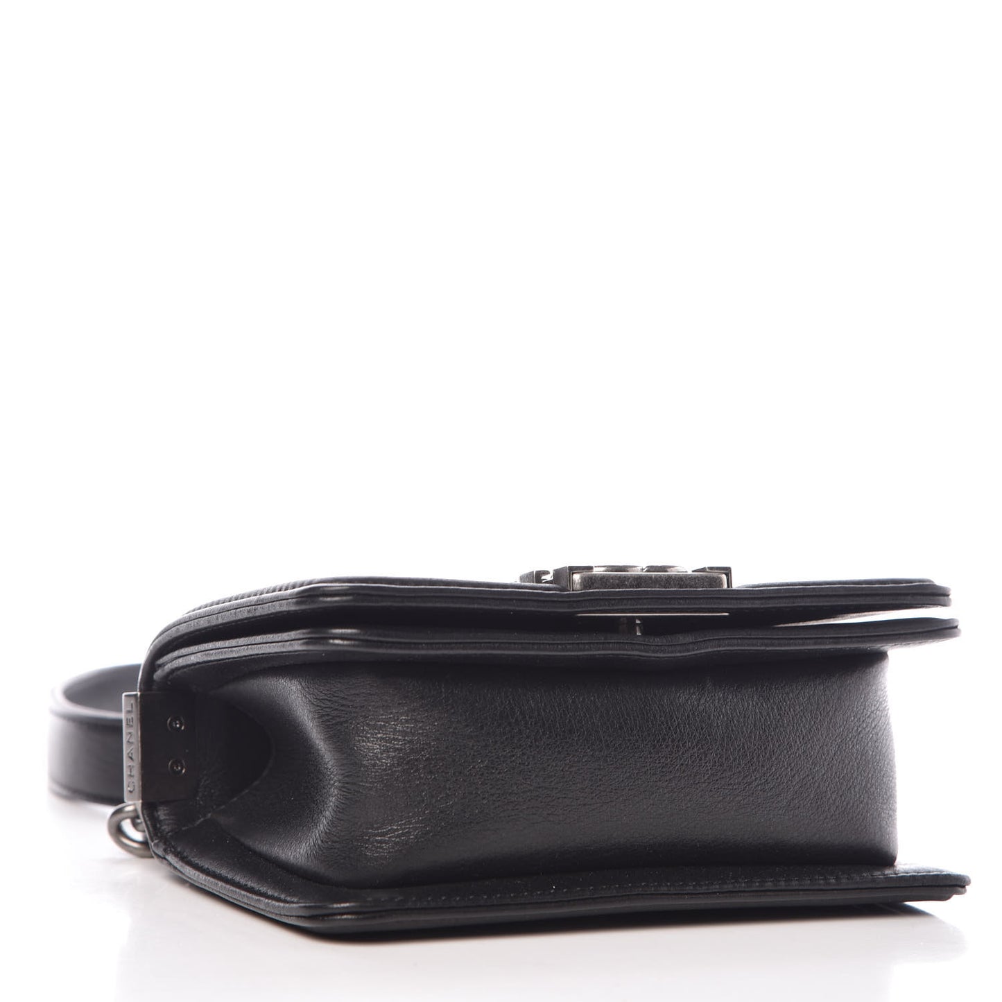Galuchat Stingray Mini Boy Flap Black Silver