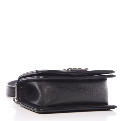 Chanel Galuchat Stingray Mini Boy Flap Black Silver 4 of 12