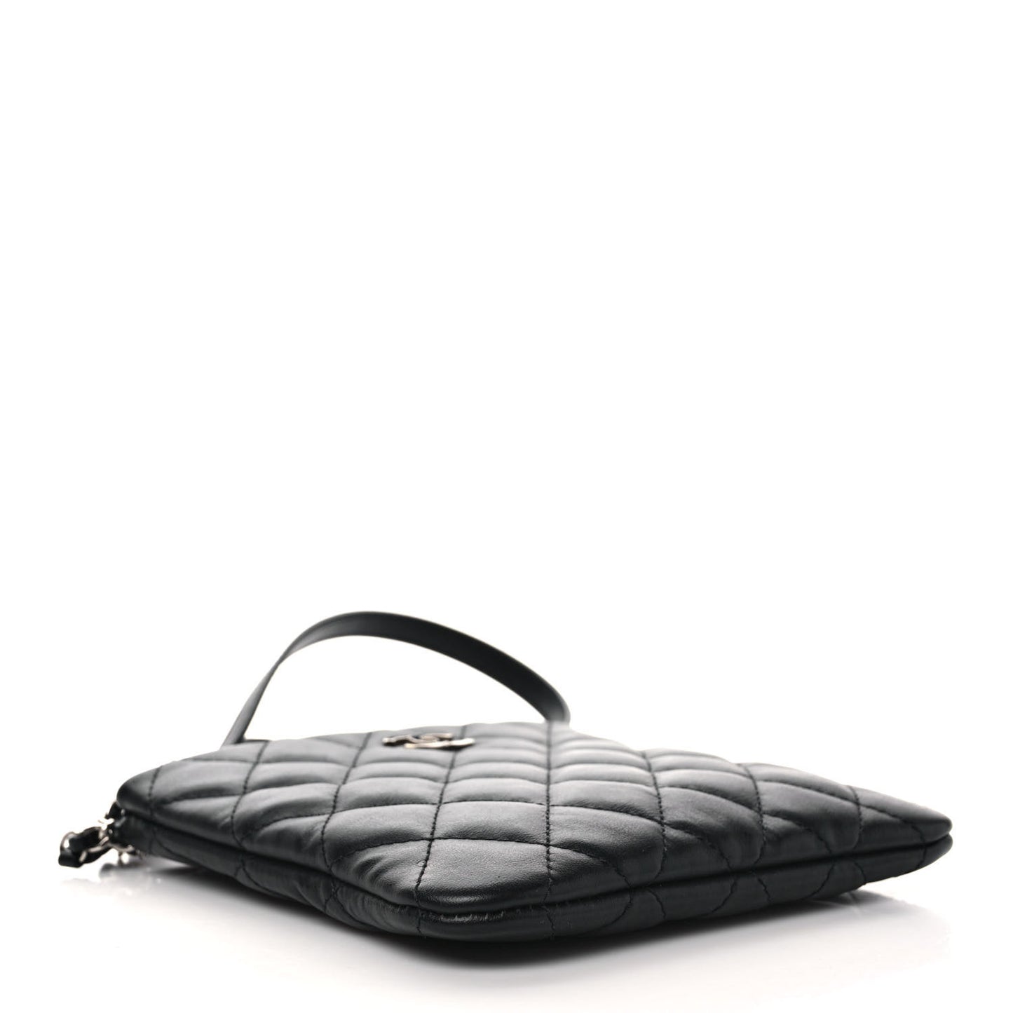 Lambskin Quilted Crossbody Bag Black