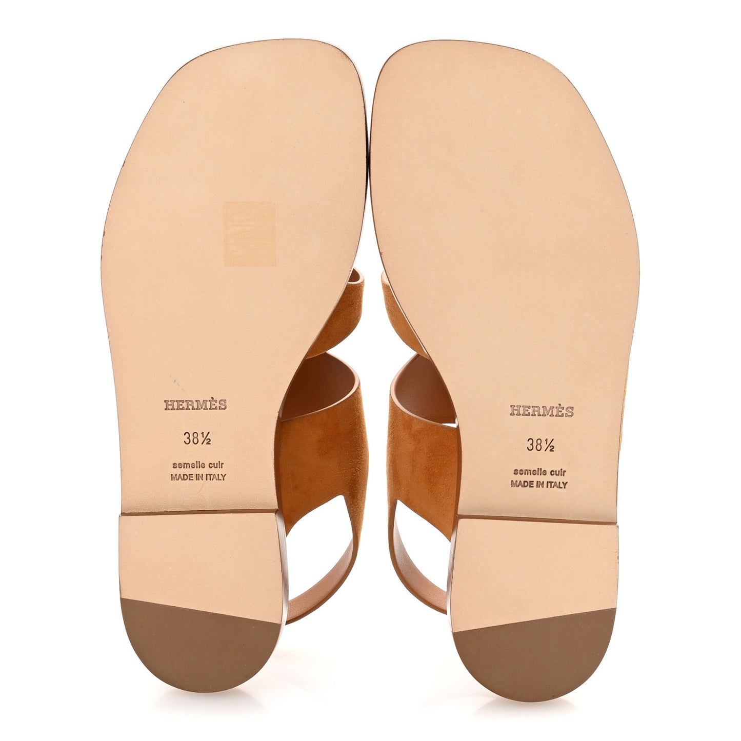 Suede Goatskin Karem Sandals 38.5 Naturel