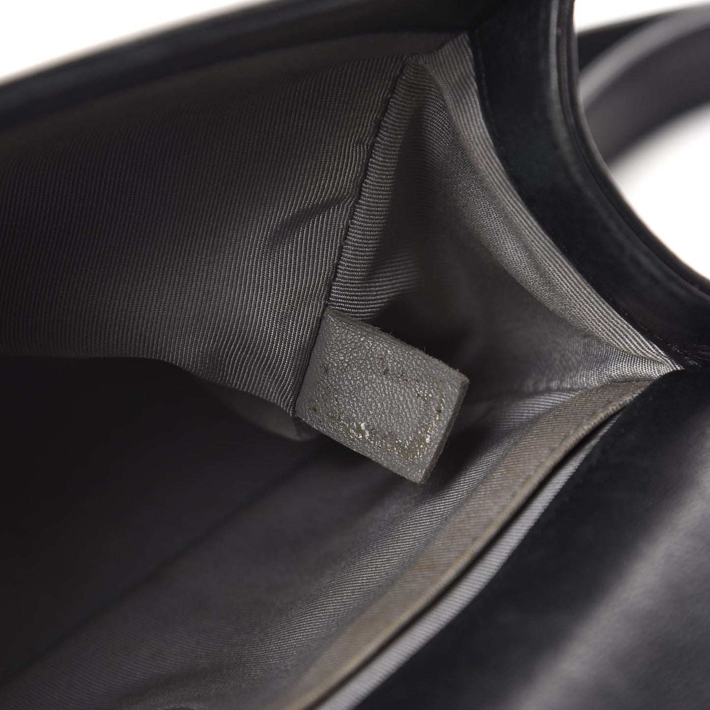 Calfskin Double Stitch Medium Boy Flap Black