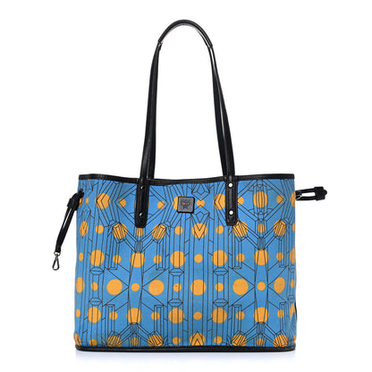 MCM Visetos Medium Reversible Shopping Tote Black 19 of 29