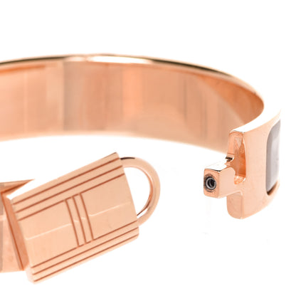 Hermes Enamel Narrow Clic Cadenas Bracelet PM Marron Glace 4 of 6