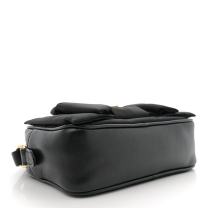 Prada Tessuto Nylon Nappa Bow Camera Bag Black 4 of 10
