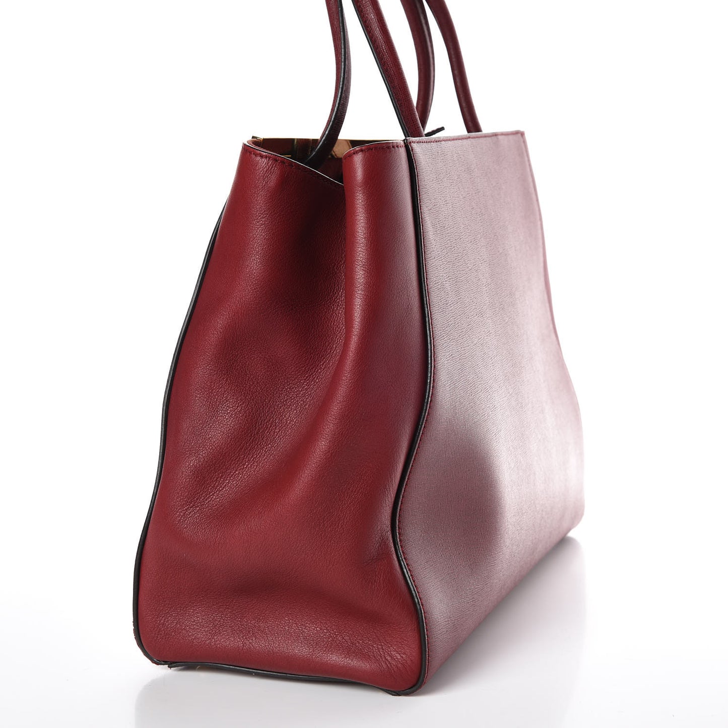 Vitello Elite Regular 2Jours Tote Rosso Scuro Ciliegia