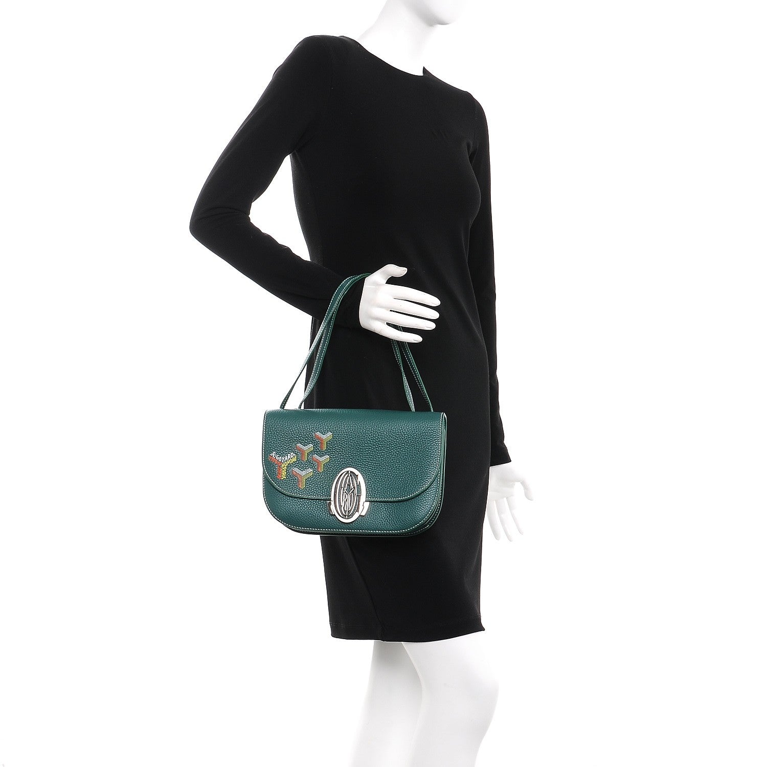 Goyard Taurillon 233 Shoulder Bag Green 2 of 8