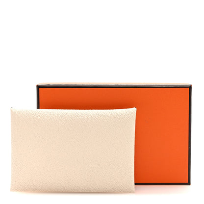 Hermes Chevre Mysore Verso Calvi Card Case Nata Quebracho 8 of 8