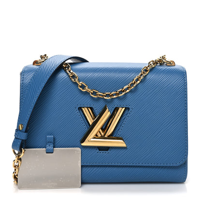 Louis Vuitton Epi Twist Shoulder Bag MM Blue Jean 3 of 11