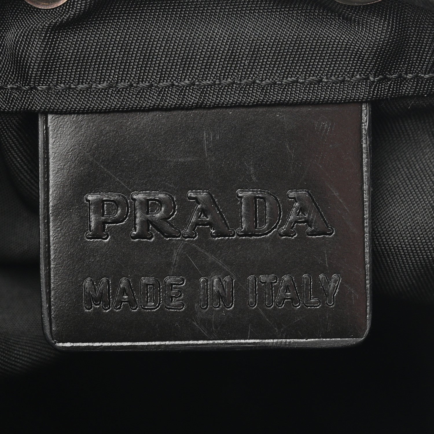 Prada Nylon Vela Drawstring Pouch Black 6 of 7