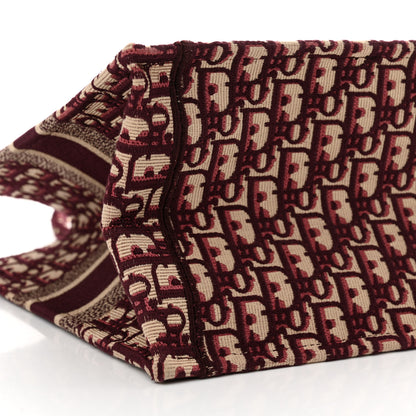 Christian Dior Oblique Medium Book Tote Burgundy Multicolor 9 of 13