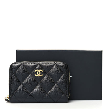 Chanel Caviar Quilted Classic Zipped Coin Purse Black 11 of 11
