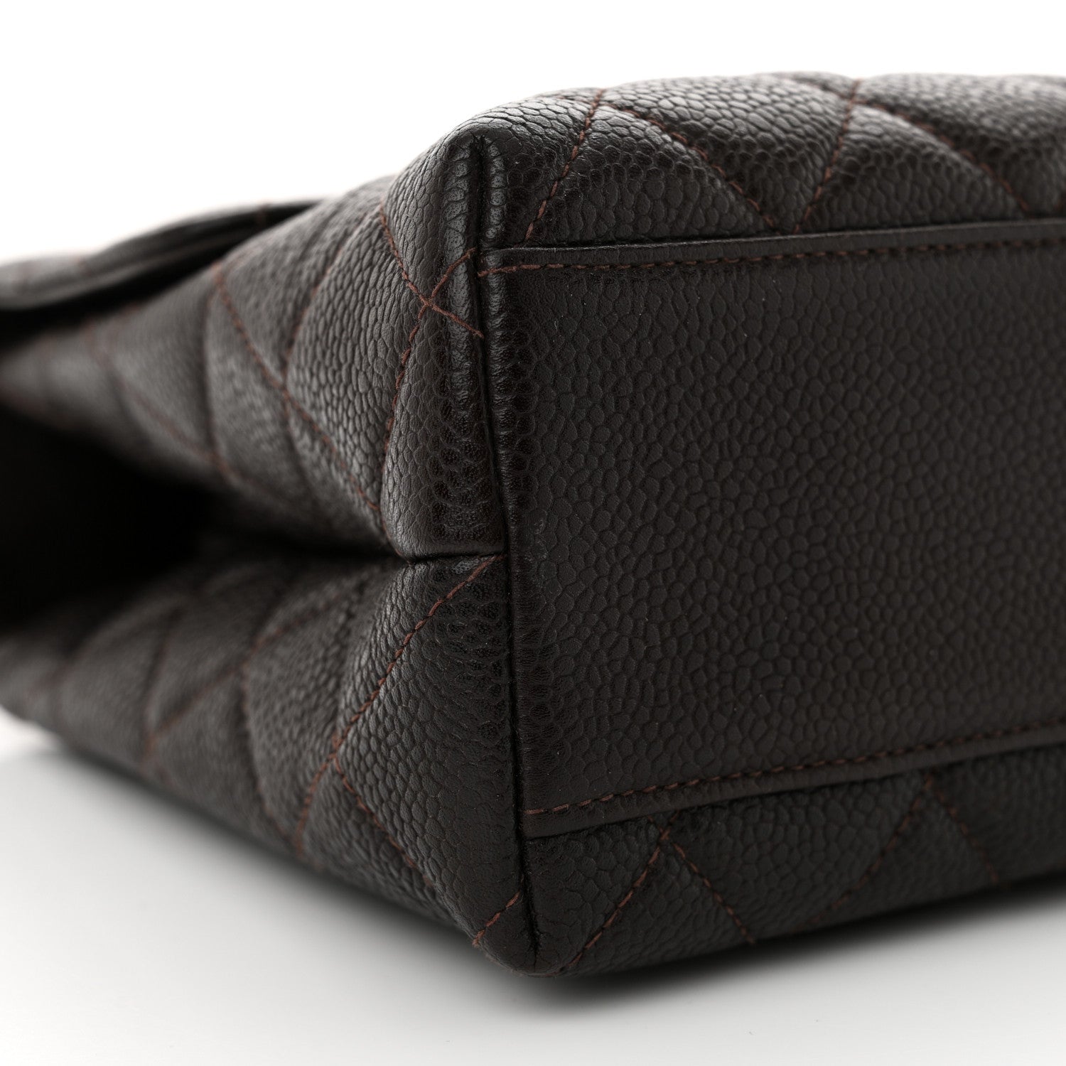 Chanel Caviar Quilted Medium Kelly Flap Brown 9 of 11