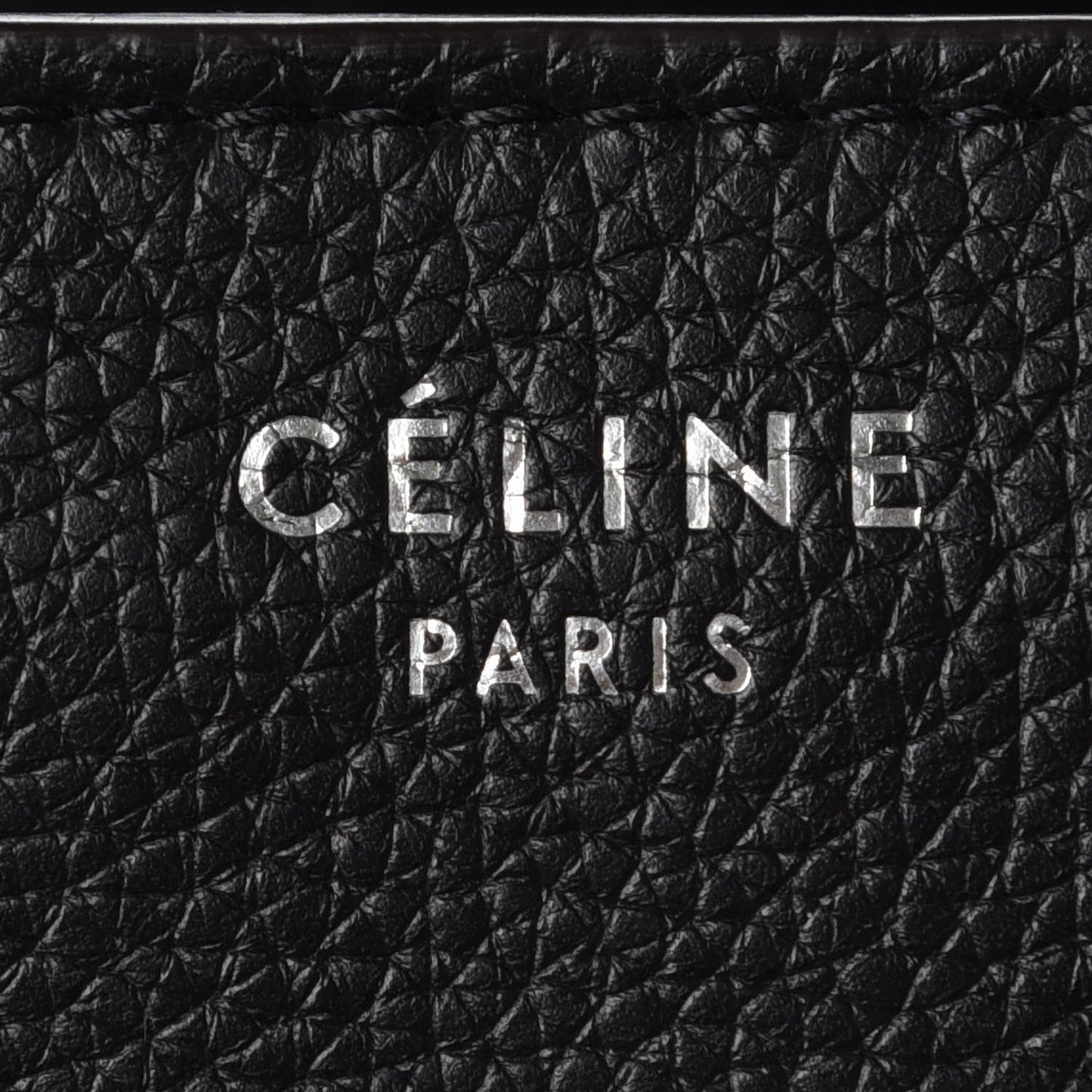 Drummed Calfskin Mini Luggage Black