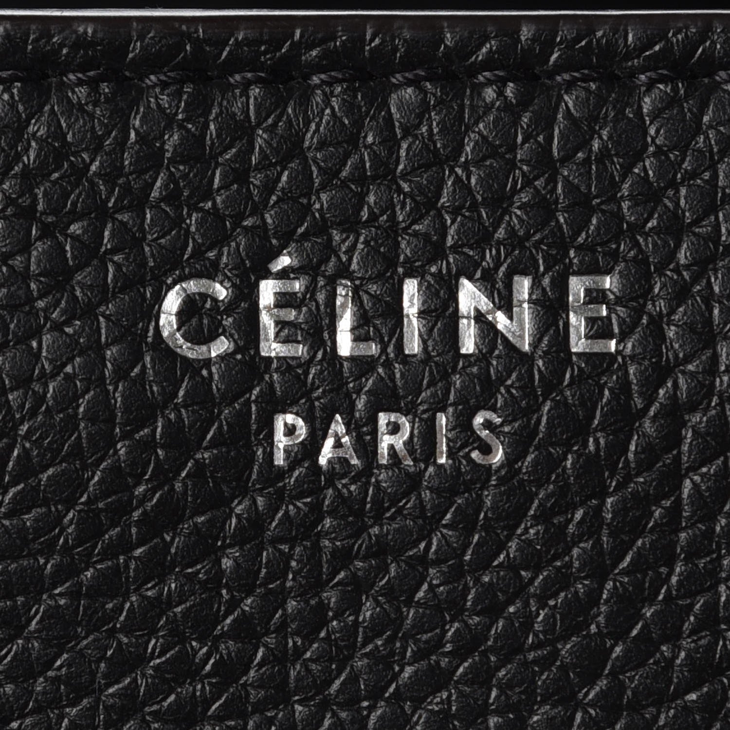 Celine Drummed Calfskin Mini Luggage Black 8 of 14