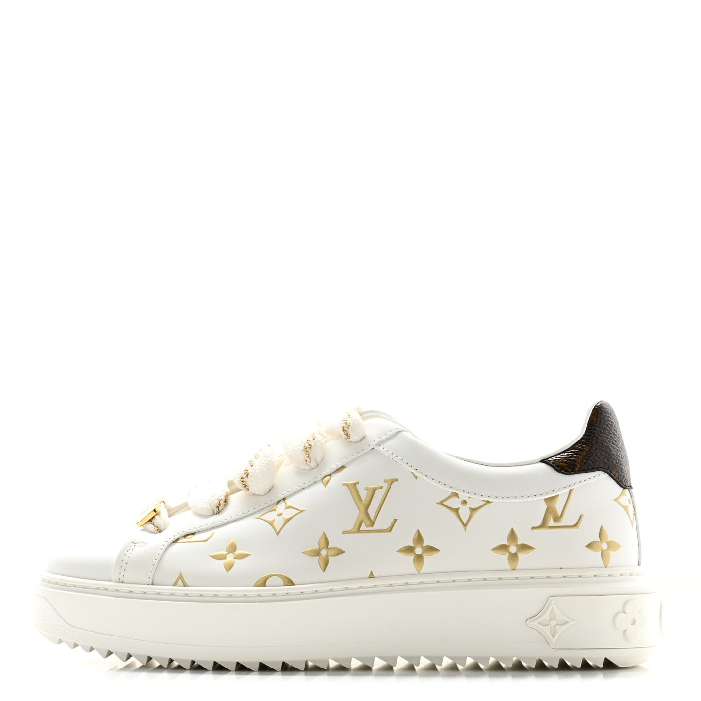 Monogram Time Out Sneakers 38 Gold