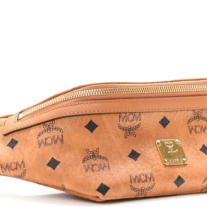 MCM Visetos Small Fusten Belt Bag Cognac 7 of 8